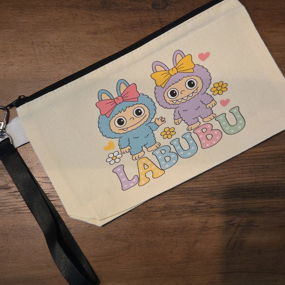 Labubu Friends Ziippered Wristlet Pouch